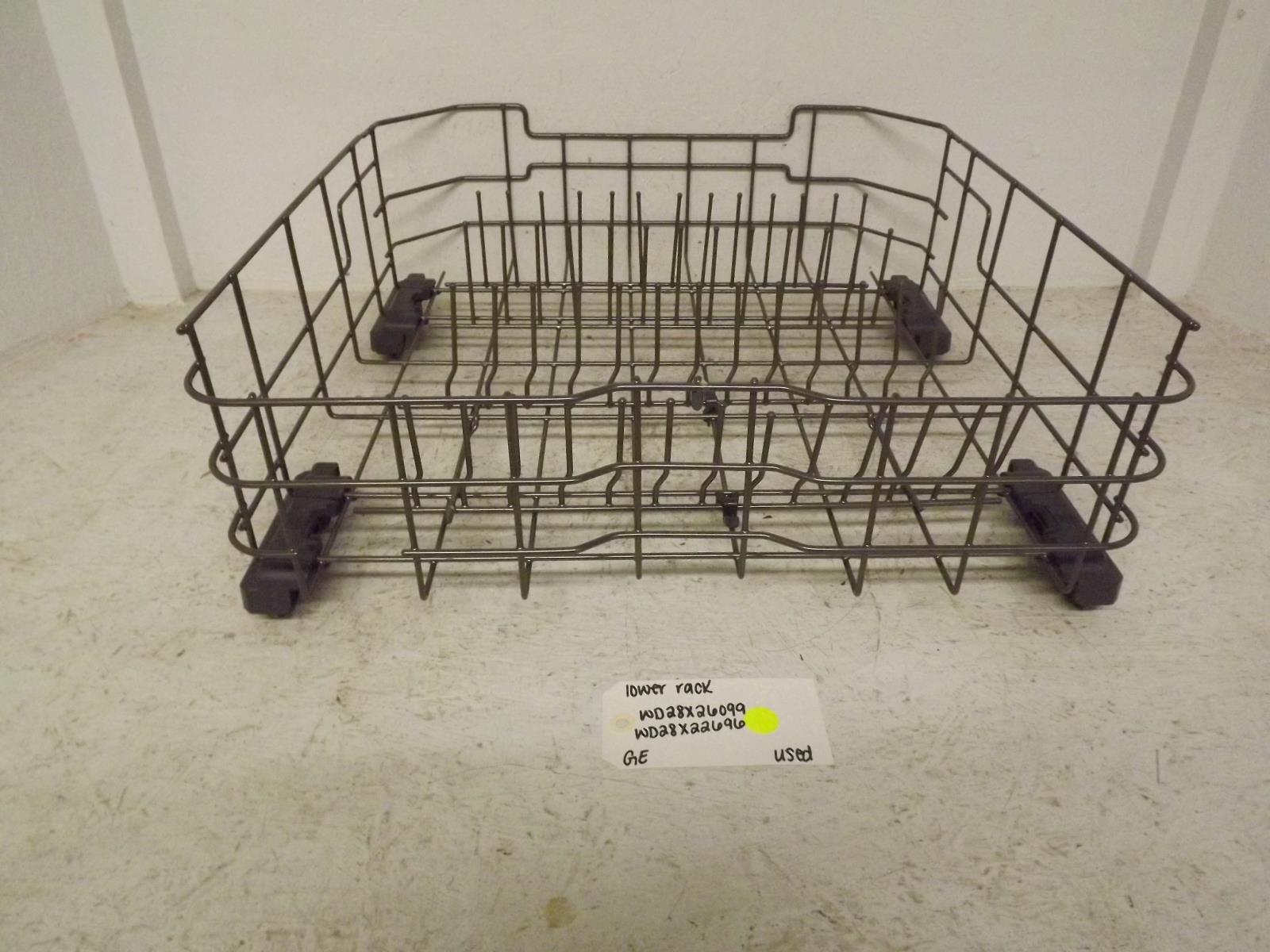 GE Dishwasher WD28X26099 WD28X22696 Lower Rack Used GE Dishwasher WD28X26099 WD28X22696 Lower Rack Used